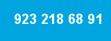923 218 68 91 923 218 68 91